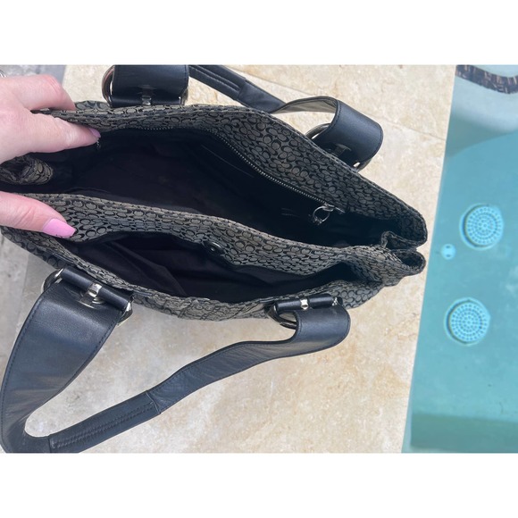 Coach Women's Double Cc Logo Handbag - Picture 5 of 7